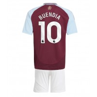 Aston Villa Emiliano Buendia #10 Hjemmedraktsett Barn 2024-25 Kortermet (+ Korte bukser)